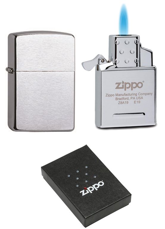 Zippo Chrome Brushed Windproof